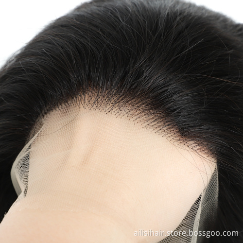 Human Hair Extension Vendors Wigs Brazilian Bleached Preplucked Knots Human Hair Lace Wig Virgin Hair Wigs For Black Women